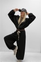 pantalone con elastico in vita e polsino jordan